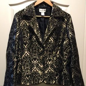 Newport News Gold and Black Blazer